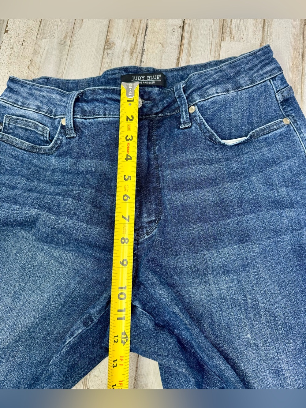 Judy Blue Jeans Womens 14W Petite Blue High Rise Straight Fit - Picture 7 of 11